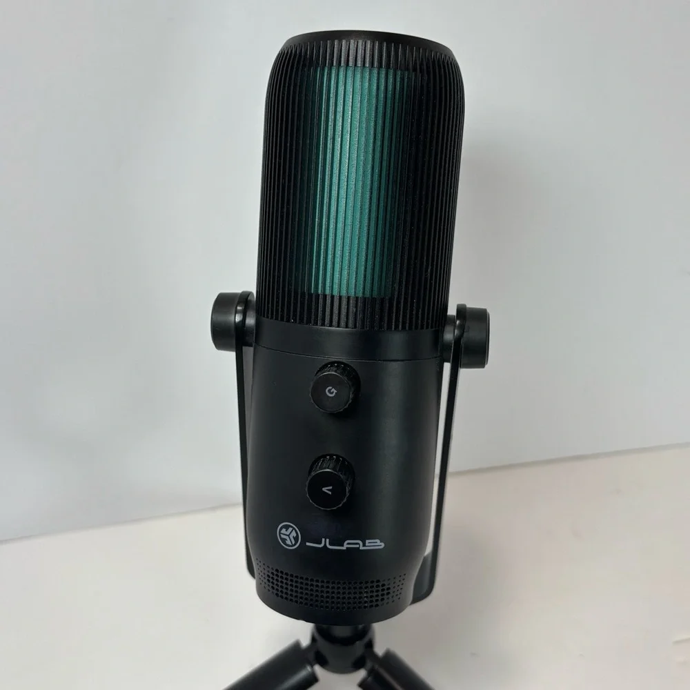 JLab Talk Pro Black USB Plug & Play Professional Microphone W/Stand - Tested